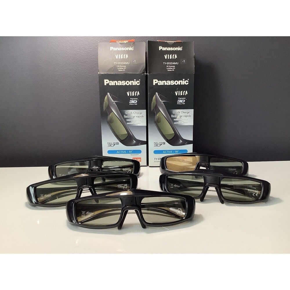 Panasonic Viera Progressive 3D Full HD TY-ER3D4MU Active/RF Bluetooth M/M  Lot 5